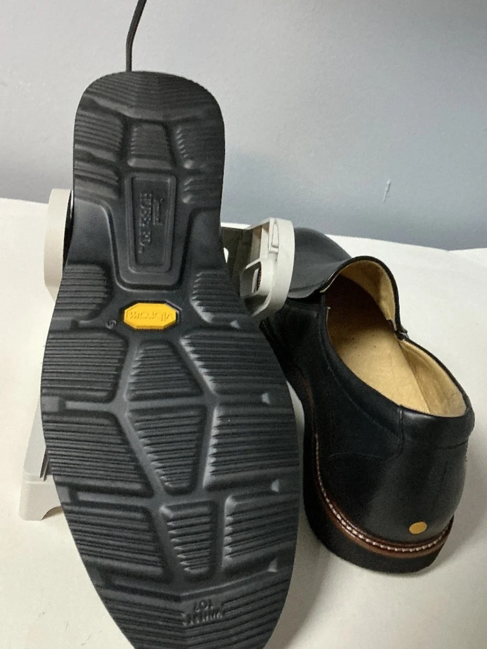 Samuel Hubbard Frequent Traveler Slip On Men’s 13 M Black Leather Loafers